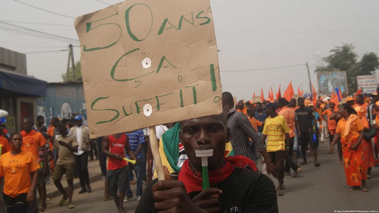 Past demonstrations against Togo’s government in 2017, which were suppressed and later banned
