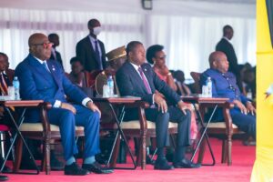 Group photo of African leaders at the inauguration