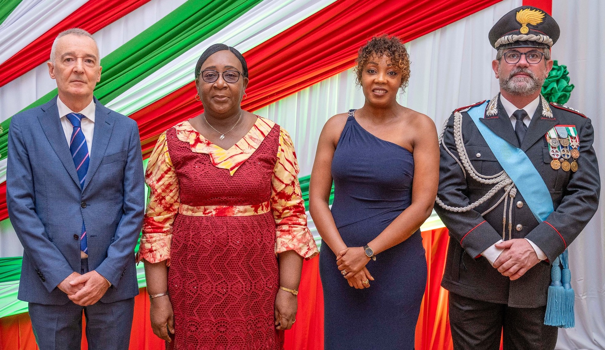Guests at the Italy's Republic Day event in Ouagadougou