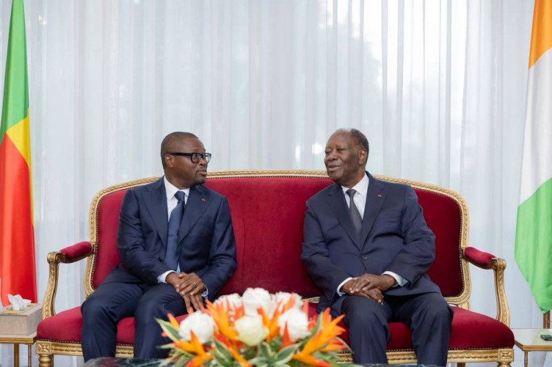The two heads of state during bilateral discussions