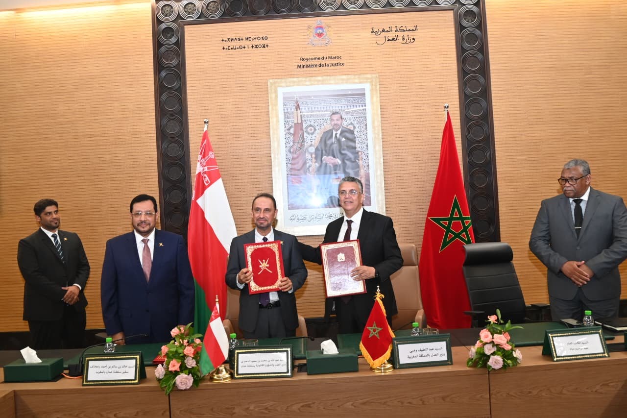 Signing ceremony of the Morocco-Oman judicial cooperation agreement