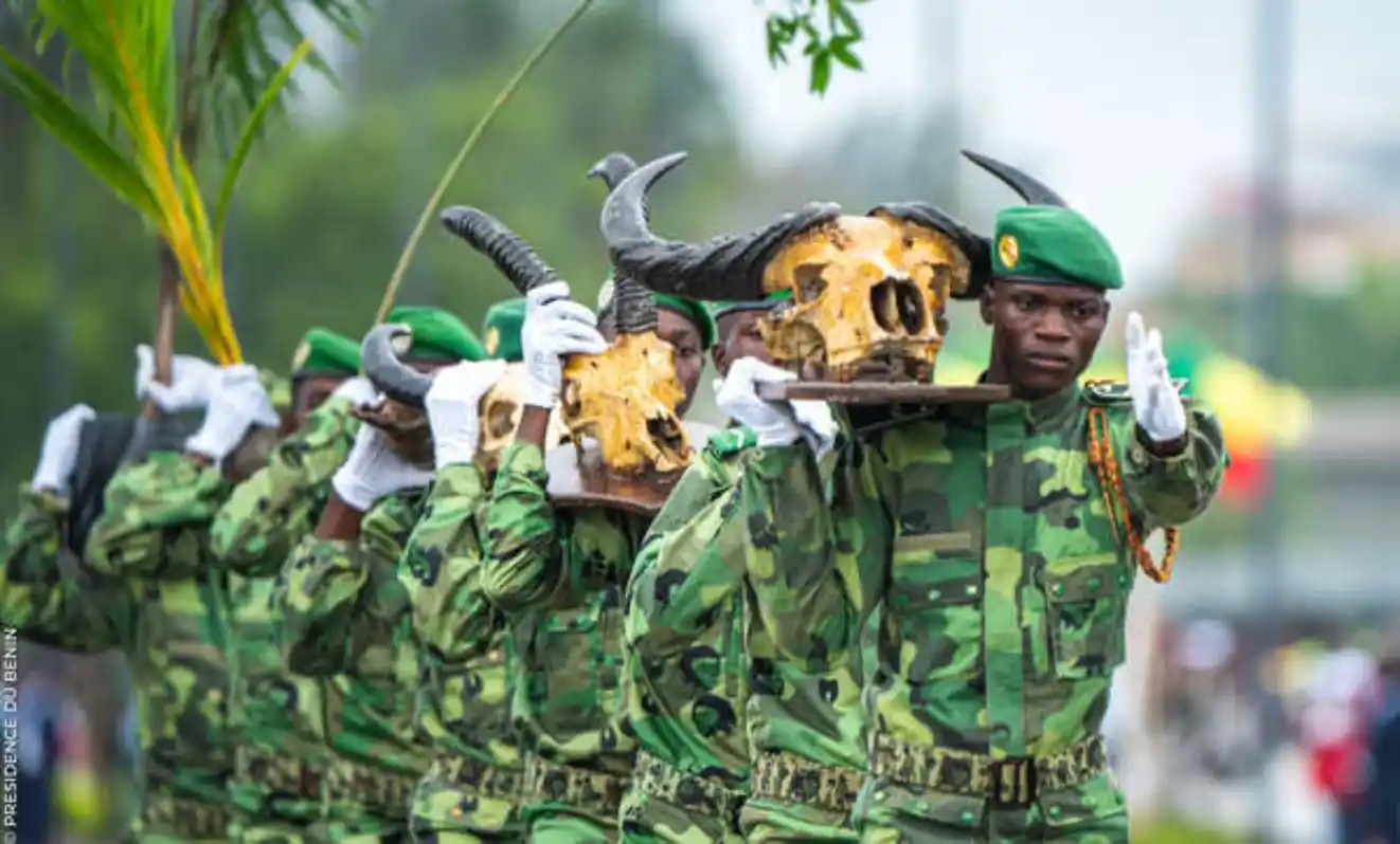 Forestry corps officers in specialized training for water, forestry, and hunting