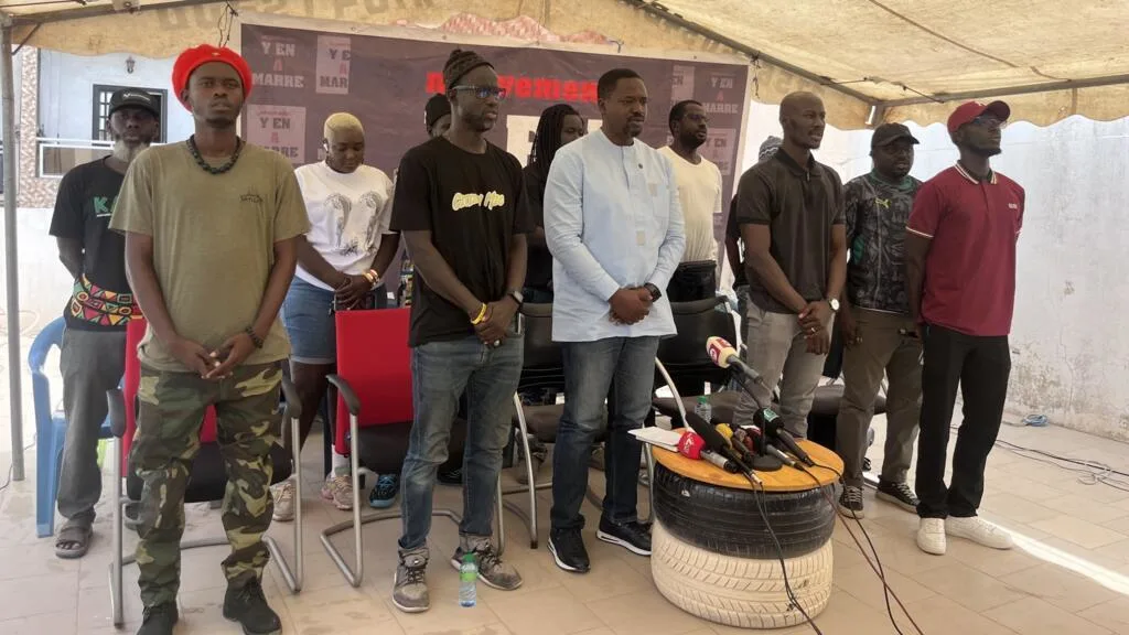 Protesters in Dakar advocating for transparent constitutional reform in Senegal