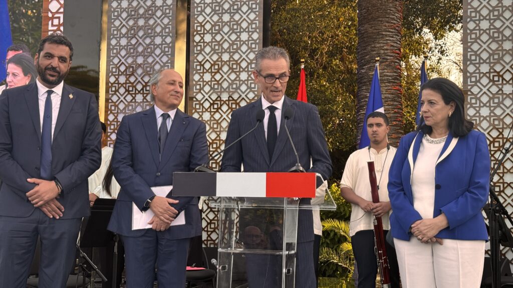 French Ambassador Philippe Lalliot speaking at a Franco-Moroccan event in Rabat