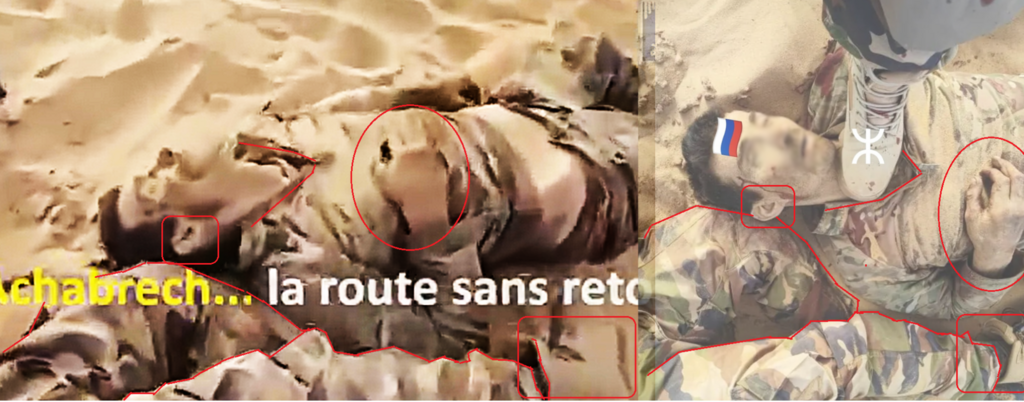 Analysis of body positioning, hand placement, and facial traits confirms scene extraction