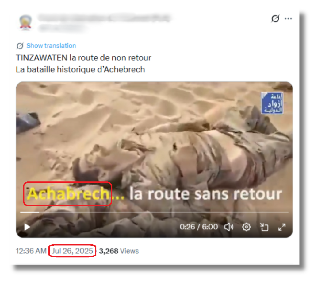 Documentary evidence shows Russian fighters killed in Tinzaouatène in 2024