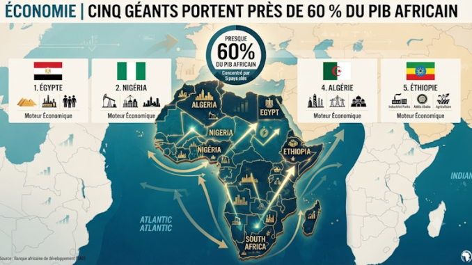 Africa GDP distribution chart