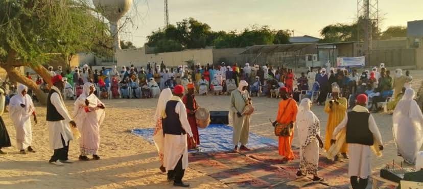 couple during a sudanese-style wedding ceremony in N'Djamena