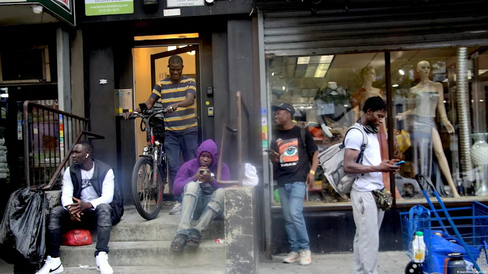 migrants in distress at Yaoundé airport