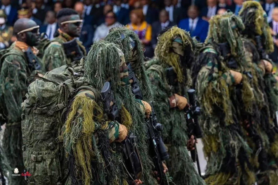 Guinean special forces in tactical gear