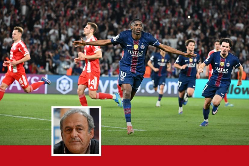 Michel Platini speaking about the PSG-Bayern Munich Champions League clash