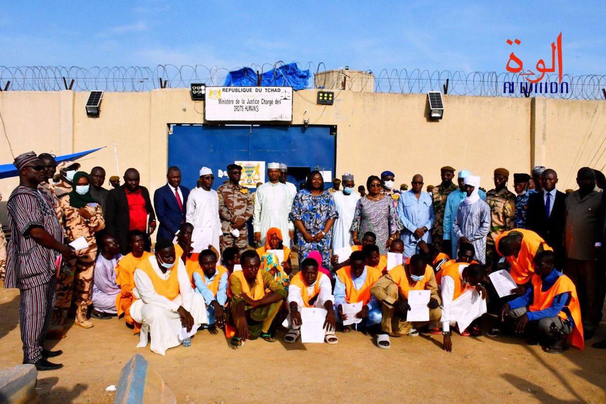 Chad’s presidential pardon ceremony in Klessoum prison