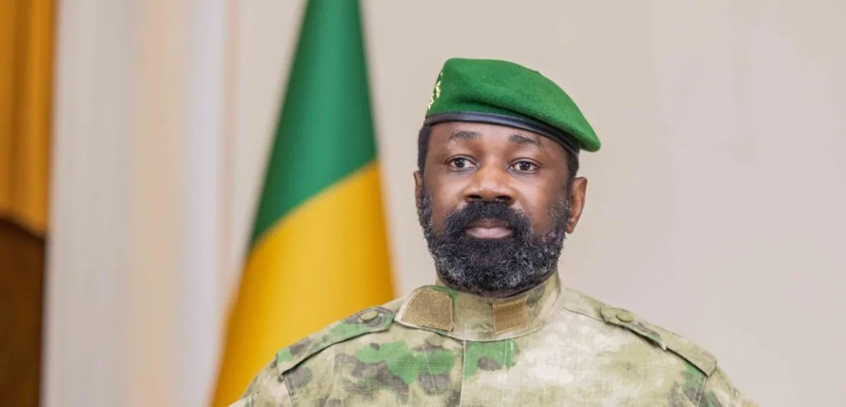 Malian head of state General Assimi Goïta delivering his Independence Day address in Bamako
